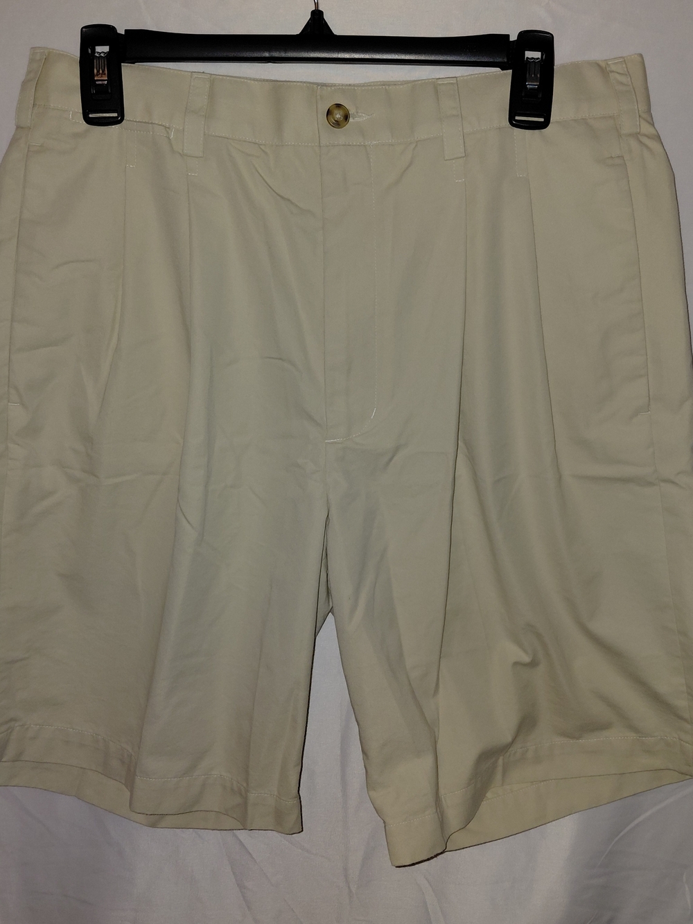 George Men's Flat Front Khaki Shorts - Light Beige #2322